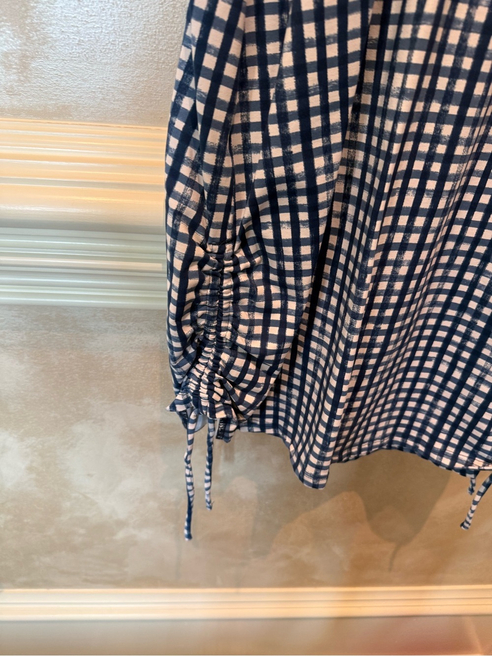 Southern Tide Navy & White Gingham Sleeveless Shift Dress - Picture 4 of 4